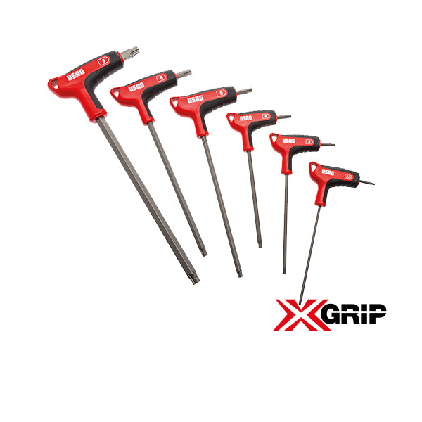 280 HX/SE6 - Serie di 6 chiavi maschio con profilo esagonale speciale X-GRIP e impugnatura bi materiale - Usag - U02802460 280 HX/SE6 - Serie di 6 chiavi maschio con profilo esagonale speciale X-GRIP e impugnatura bi materiale - Usag - U02802460